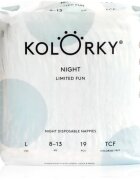 Kolorky Night Limited Fun plenice za enkratno uporabo za noč velikost L 8-13 kg 19 kos