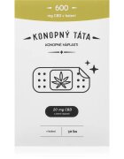 Konopný táta Patches 600 mg CBD grelni obliž s CBD-jem 30 kos