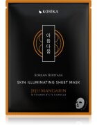 KORIKA Korean Heritage Jeju Mandarin & Vitamin B-C-E Complex Skin Illuminating Sheet Mask revitalizacijska maska iz platna 25 g