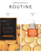 KORIKA Korean Heritage Jeju Mandarin & Vitamin B-C-E Complex Skin Illuminating Sheet Mask revitalizacijska maska iz platna 25 g