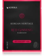 KORIKA Korean Heritage Red Ginseng & Adenosine Anti-aging Sheet Mask set mask za obraz po znižani ceni proti staranju in za učvrstitev kože