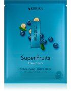 KORIKA SuperFruits Blueberry - Detoxifying Sheet Mask Razstrupljevalna maska iz platna Blueberry 25 g