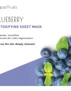 KORIKA SuperFruits Blueberry - Detoxifying Sheet Mask Razstrupljevalna maska iz platna Blueberry 25 g