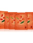 KORIKA SuperFruits Goji Berry - Set of 5 Anti-aging Face Sheet Masks set mask za obraz po znižani ceni s pomlajevalnim učinkom Goji berry