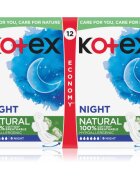 Kotex Natural Night vložki 12 kos