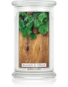 Kringle Candle Classic Balsam & Cedar dišeča sveča 623 g