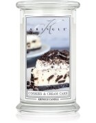 Kringle Candle Cookies & Cream Cake dišeča sveča s pokrovčkom 623 g