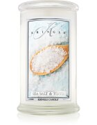 Kringle Candle Sea Salt & Tonka dišeča sveča 624 g