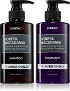KUNDAL Honey & Macadamia Amber Vanilla set za suhe in poškodovane lase