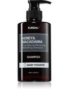 KUNDAL Honey & Macadamia Baby Powder naravni šampon za suhe in poškodovane lase 500 ml