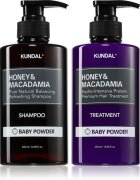 KUNDAL Honey & Macadamia Baby Powder set za suhe in poškodovane lase