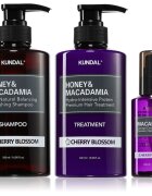 KUNDAL Honey & Macadamia Cherry Blossom set za suhe in poškodovane lase