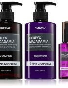KUNDAL Honey & Macadamia Pink Grapefruit set za suhe in poškodovane lase