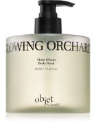 KUNDAL Objet Moist Gleam Body Wash parfumirani gel za prhanje za intenzivno vlažnost z vonjem Glowing Orchard 450 ml