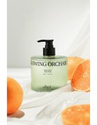 KUNDAL Objet Moist Gleam Body Wash parfumirani gel za prhanje za intenzivno vlažnost z vonjem Glowing Orchard 450 ml