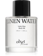 KUNDAL Objet Satin Glow Body Oil negovalno olje za telo za intenzivno vlažnost z vonjem Linen Water 100 ml