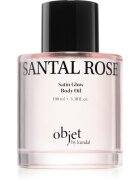 KUNDAL Objet Satin Glow Body Oil negovalno olje za telo za intenzivno vlažnost z vonjem Santal Rose 100 ml