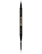 L.A. Girl Cosmetics Brow Ink tekoče črtalo za obrvi s krtačko odtenek Dark Brown 0.45 ml
