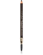 L.A. Girl Cosmetics Featherlite dolgoobstojni svinčnik za obrvi s krtačko odtenek Dark Brown 1.1 g