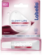 Labello Glowy Lips Berry tonirani balzam za ustnice s hialuronsko kislino SPF 30 10 ml