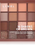 LAMEL 16 Shades Of Brown paleta senčil za oči 16 g