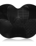 Lash Brow Silicone Make-up Brush Wash Matte Black krtačka za čiščenje čopičev velikost XL 1 kos