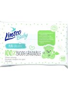 Linteo Baby 100% Biodegradable otroški nežni vlažni robčki 48 kos