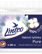 Linteo Natural Cotton Buds vatne paličice v vrečki 80 kos