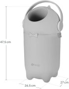 Lionelo Purebin koš za plenice Grey 10l 1 kos