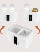Lionelo Thermup Double White Bottle Warmer 6in1 večnamenski grelnik otroških stekleničk 6 v 1 1 kos