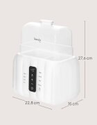 Lionelo Thermup Double White Bottle Warmer 6in1 večnamenski grelnik otroških stekleničk 6 v 1 1 kos