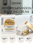 Lirene Derma Pigment Control Cream SPF 50 posvetlitvena vlažilna krema proti pigmentnim madežem SPF 50 50 ml