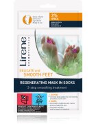 Lirene Foot Care regeneracija kože stopal v dveh korakih piling + maska v obliki nogavic 3% Urea 1 par