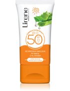 Lirene Sun care zaščitna dnevna emulzija za obraz in dekolte aloe vera spf 50 50 ml