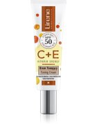 Lirene Vitamin Energy C+E krema za obraz za poenotenje tona kože SPF 50 30 ml