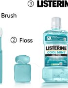 Listerine Cool Mint Mild Taste ustna voda brez alkohola okus Cool Mint 250 ml