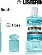 Listerine Cool Mint Mild Taste ustna voda brez alkohola okus Cool Mint 500 ml