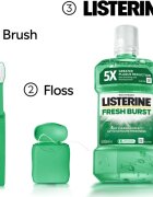 Listerine Fresh Burst ustna voda proti zobnim oblogam 500 ml