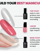 LONDONTOWN Kur Gel Genius Base Coat podlaga za lak brez uporabe UV- ali LED-svetilke 12 ml