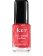 LONDONTOWN Kur Sheer Strength Nail Blush učvrstitvena in posvetlitvena tonirana nega za nohte odtenek Poppy 12 ml
