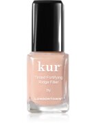 LONDONTOWN Kur Tinted Fortifying Ridge Filler gladilni podlak za nohte za suhe in krhke nohte odtenek Apricot Beige 12 ml