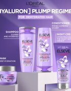 L’Oréal Paris Elseve Hyaluron Plump nočna vlažilna krema za lase 200 ml