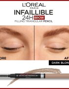 L’Oréal Paris Infaillible 24h Filling Triangular Pencil natančni svinčnik za obrvi vodoodporna odtenek Auburn 1 ml