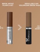 L’Oréal Paris Infaillible Brows gel za obrvi odtenek 5.0 Light Brunette 4.9 ml