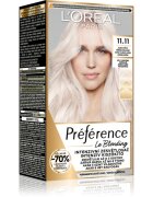 L’Oréal Paris Préférence Le Blonding barva za lase za posvetlitev las odtenek 11.11 Ultra-Light Cool Crystal Blonde 1 kos