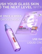 L’Oréal Paris Revitalift Filler Glass Skin hidrogelna maska s posvetlitvenim učinkom 4 kos