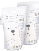 LOVI Buddy Bear vrečka za shranjevanje materinega mleka 25x200 ml