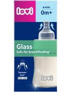 LOVI Glass steklenička za dojenčke 0m+ 150 ml