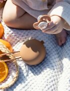 LOVI Silicone Soother Case 0+ m škatlica za dudo Granola 1 kos