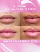 Lumene Lip Glow Oil Balm tonirno olje za ustnice SPF 30 odtenek 2 Marshmallow 10 ml